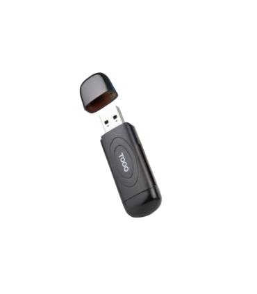 Tooq Lector de Tarjetas USB-A 3.0 - Compatible con SD, Micro SD y TF - Color Negro