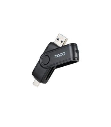 Tooq Lector de Tarjetas USB-C y USB-A - Compatible con SD, Micro SD y TF - Color Negro