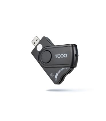 Tooq Lector de Tarjeta Inteligente y DNI + SIM, SD y SF - USB-A - Compatible con DNI 4.0 y Documento de Identidad de Portugal ..