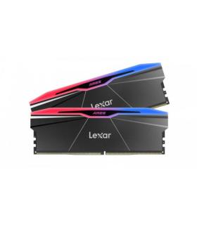LEXAR MEMORIA ARES 2.0 DDR5 6000 CL30 1.35V MEMORY WITH HEATSINK AND RGB LIGHTING,DUAL PACK, BLACK COLOR