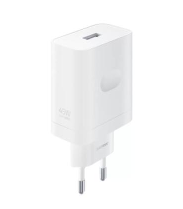Realme SuperVOOC Cargador de Pared 45W - USB 2.0 - Carga Rapida - Color Blanco