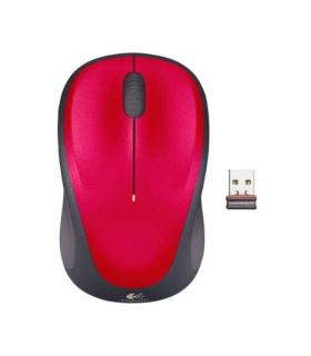 Logitech M235 Raton Inalambrico 1000dpi - 3 Botones - Uso Ambidiestro - Color Rojo