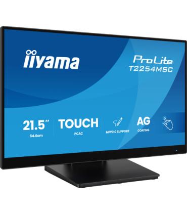 iiyama T2254MSC-B2AG pantalla para PC 54,6 cm (21.5") 1920 x 1080 Pixeles Full HD LED Pantalla táctil Negro