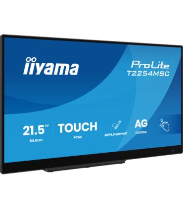 iiyama T2254MSC-B2AG pantalla para PC 54,6 cm (21.5") 1920 x 1080 Pixeles Full HD LED Pantalla táctil Negro
