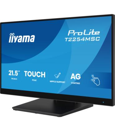 iiyama T2254MSC-B2AG pantalla para PC 54,6 cm (21.5") 1920 x 1080 Pixeles Full HD LED Pantalla táctil Negro