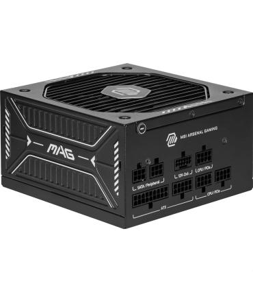FUENTE ALIMENTACION MSI MAG A750GLS PCIE5,PSU,750W,80 PLUS GOLD,MODULAR,120MM,ACTIVE PFC,PCI-E 5.0 (16 PIN)X1,PCI-E (6+2 PIN)X4,