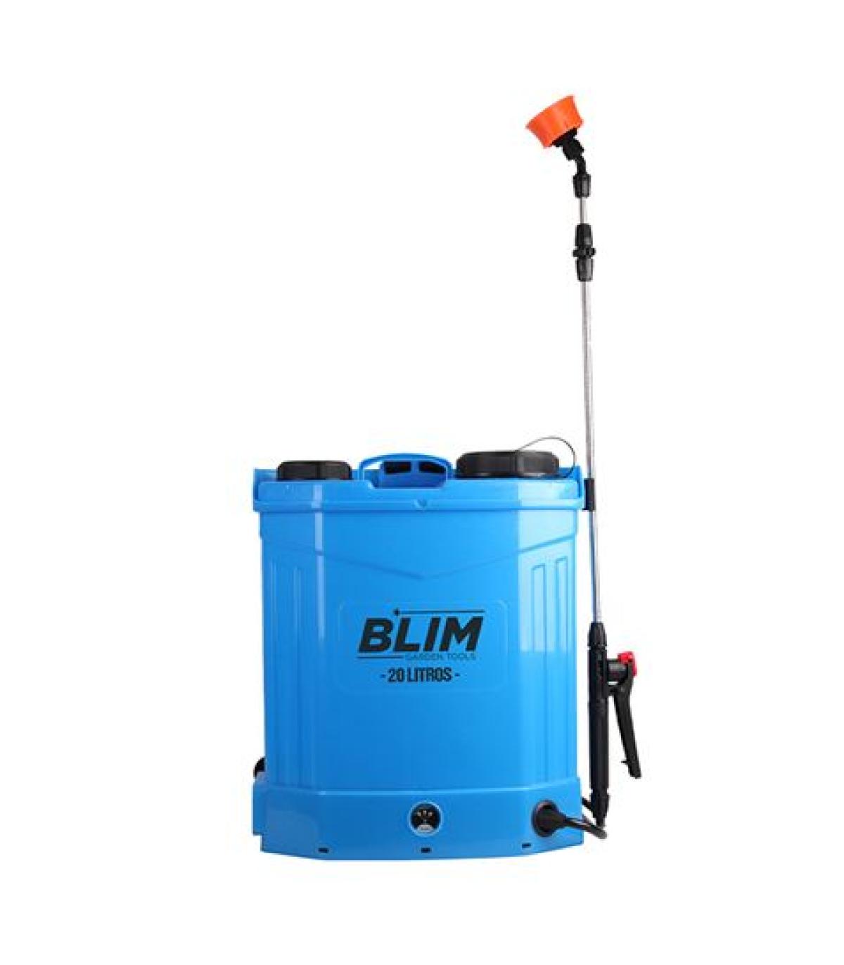 Blim Sulfatadora de Espalda a Bateria 12V 20L - Doble Bomba - Rango de Presion 0 - 0.65mpa - Tanque Ergonomico - Asa Superior ..