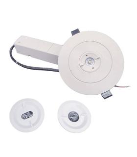 Elbat Luz de Emergencia Empotrable - 330 Lumens - 6000K - 2W - Luz Fria - 3 Horas de Autonomia - Bateria de Litio