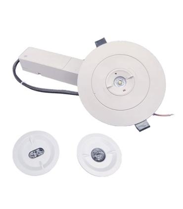 Elbat Luz de Emergencia Empotrable - 330 Lumens - 6000K - 2W - Luz Fria - 3 Horas de Autonomia - Bateria de Litio