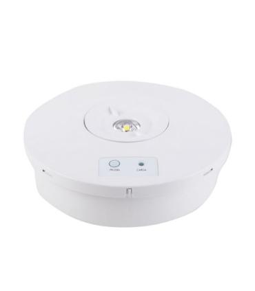 Elbat Luz de Emergencia Sobre Pared - 330 Lumens - 6000K - 2W - Luz Fria - 3 Horas de Autonomia - Bateria de Litio