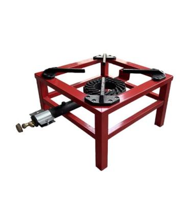 Muvip MV0628 Hornillo a Gas Portatil Reforzado - Quemador de Hierro Fundido - Potencia 7.5kW - Llave de Regulacion de Gas - Comp