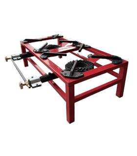 Muvip MV0629 Hornillo a Gas Portatil Reforzado - Quemador de Hierro Fundido - Potencia 15kW - Llave de Regulacion de Gas - Compa