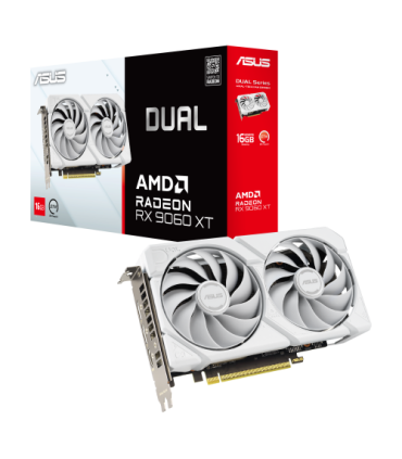 ASUS Dual -RX9060XT-16G-WHITE AMD Radeon RX 9060 XT 16 GB GDDR6