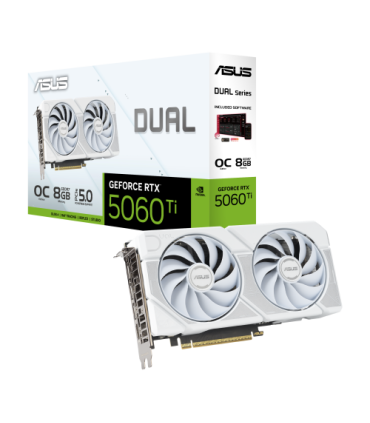 ASUS Dual -RTX5060TI-O8G-WHITE NVIDIA GeForce RTX 5060 Ti 8 GB GDDR7