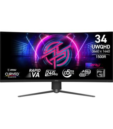 MSI MPG 346CQRF X24 pantalla para PC 86,4 cm (34") 3440 x 1440 Pixeles UltraWide Quad HD Negro