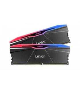 LEXAR MEMORIA ARES 2.0 DDR5 6000 CL26 1.35V MEMORY WITH HEATSINK AND RGB LIGHTING,DUAL PACK, BLACK COLOR