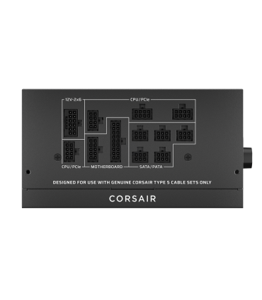 FUENTE ALIMENT. CORSAIR RM1000X SHIFT 80+ GOLD SHIFTED MODULAR 1000 WATT PCIE 5.1 ATX 3.1 CP-9020300-EU