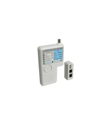 WP Testeador de Cables RJ11 / BNC 12/45 y USB - Color Gris Claro