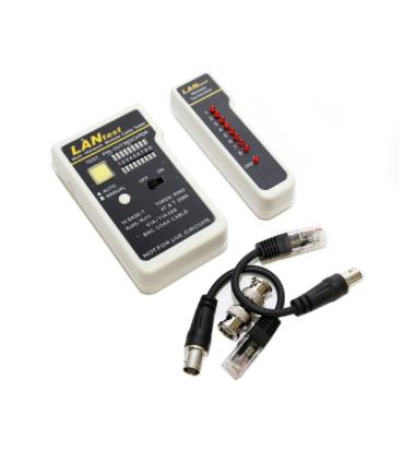 WP Testeador de Red RJ11 / RJ12 / RJ45 / BNC - Color Blanco y Negro