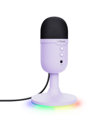 Trust GXT 234P Yunix Púrpura Micrófono de superficie para mesa