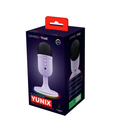 Trust GXT 234P Yunix Púrpura Micrófono de superficie para mesa