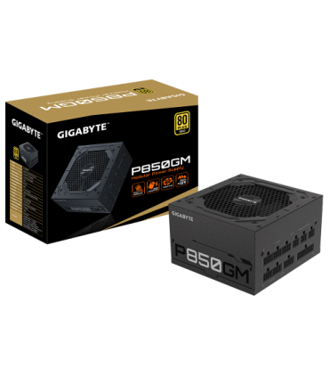 Gigabyte P850GM unidad de fuente de alimentación 850 W 20+4 pin ATX ATX Negro