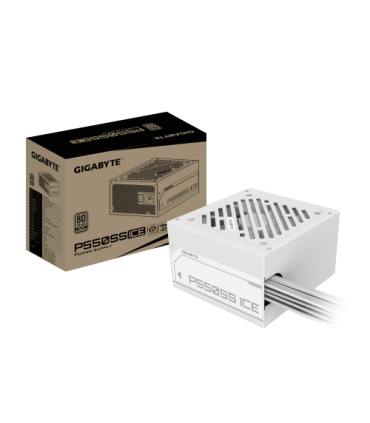 GIGABYTE P550SS ICE Fuente de Alimentación - PCIe 5.0, 80 PLUS Silver, Ventilador de 120 mm, Compatible con ATX 3.0, Enchufe EU