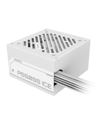 GIGABYTE P550SS ICE Fuente de Alimentación - PCIe 5.0, 80 PLUS Silver, Ventilador de 120 mm, Compatible con ATX 3.0, Enchufe EU