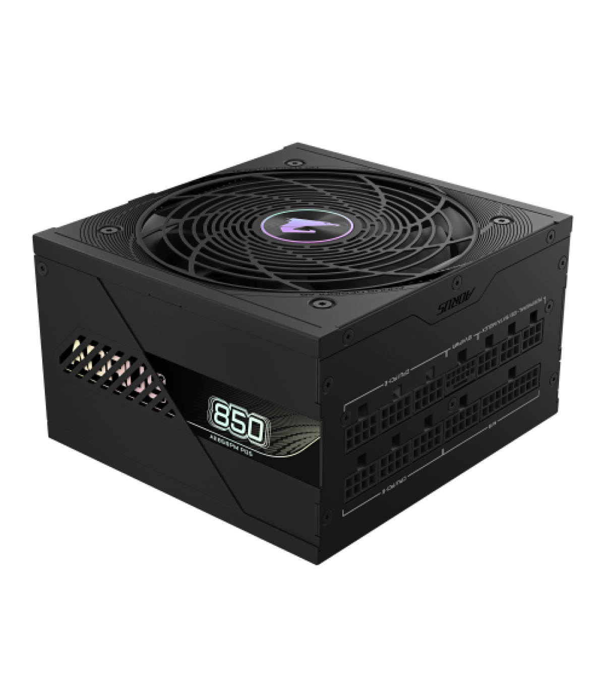 GIGABYTE AORUS ELITE P850W Fuente de Alimentación - PCIe 5.0, 80 PLUS Platinum, Diseño completamente modular, Ventilador de 120.