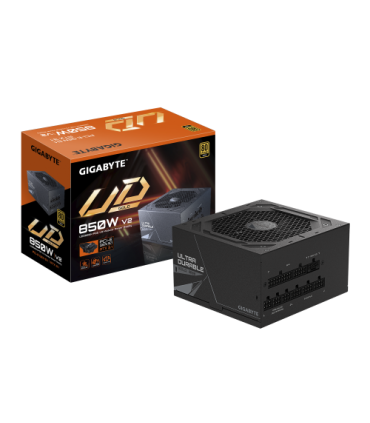 GIGABYTE UD850GM PG5 V2 Fuente de Alimentación – PCIe Gen 5.1, 80 PLUS Gold, Diseño completamente modular, Ventilador de 120 mm.
