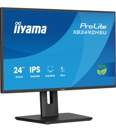 MONITOR IYAMA PROLITE XB2492HSU-B1, 61 CM (24"), 1080 X 1920 PIXELES, QUAD HD, LED, 3 MS, NEGRO