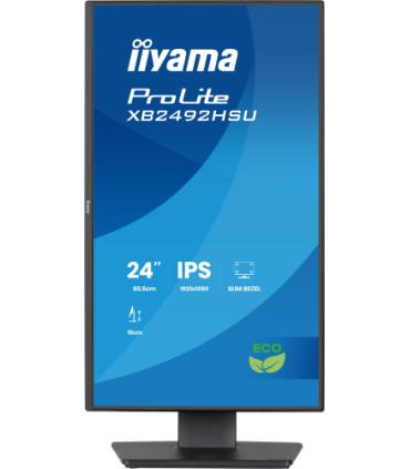 MONITOR IYAMA PROLITE XB2492HSU-B1, 61 CM (24"), 1080 X 1920 PIXELES, QUAD HD, LED, 3 MS, NEGRO