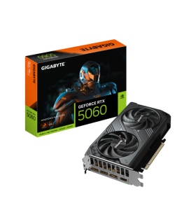 GIGABYTE GeForce RTX 5060 WINDFORCE MAX OC 8G Tarjeta Gráfica – 8 GB GDDR7, 128 bits, PCI-E 5.0, 2512 MHz Frecuencia del núcleo.
