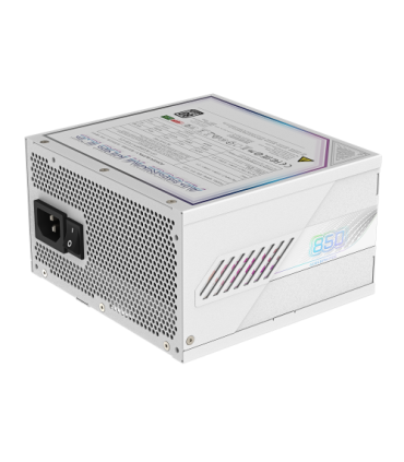 GIGABYTE AORUS ELITE P850W ICE Fuente de Alimentación - PCIe 5.0, 80 PLUS Platinum, Diseño completamente modular, Ventilador..