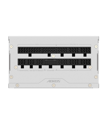 GIGABYTE AORUS ELITE P850W ICE Fuente de Alimentación - PCIe 5.0, 80 PLUS Platinum, Diseño completamente modular, Ventilador..