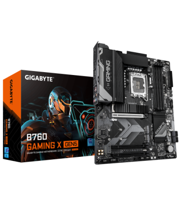 GIGABYTE B760 GAMING X GEN5 Placa Base – Compatible con procesadores Intel Core 14ª generación, VRM de 8+1+1 fases, hasta 5600..