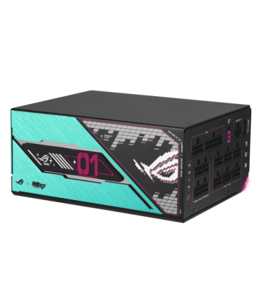 ASUS ROG -THOR-1200P3-MIKU unidad de fuente de alimentación 1200 W 20+4 pin ATX ATX Multicolor