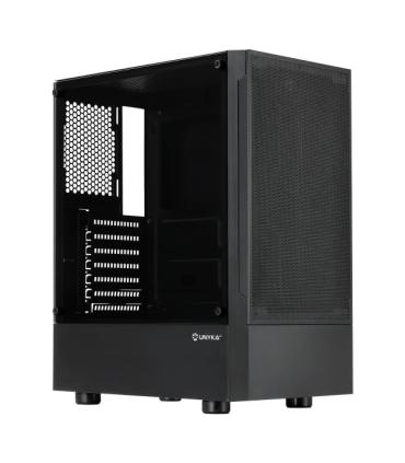 Unykach Aero C35 Caja ATX - Fuente de Alimentacion 500W Incluida - Tamaño Disco Soportado 3.5", 2.5" - USB-A 3.0 y Audio