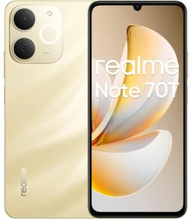 Realme Note 70T Smartphone Pantalla Amoled 6.75"- 90Hz - 4GB - 256GB - Bateria 6000mAh - Color Dorado