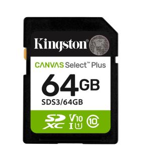 Kingston Tarjeta SDXC 64GB UHS-I Clase 10 100MB/s Canvas Select Plus