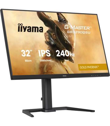 MONITOR IIYAMA, 32 PULGADAS, G-MASTER GB3271QSU-B1 FAST IPS QHD 165HZ 1MS FREESYNC USB-A ALTAVOCES ALTURA AJUSTABLE