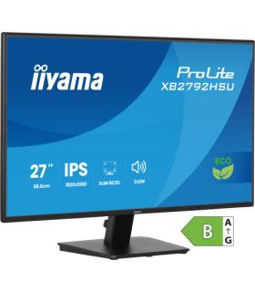 MONITOR IIYAMA, 27 PULGADAS, PROLITE, IPS PANEL TECHNOLOGY, 1920X1080, 120HZ, MATE NEGRO
