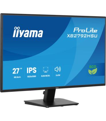 MONITOR IIYAMA, 27 PULGADAS, PROLITE, IPS PANEL TECHNOLOGY, 1920X1080, 120HZ, MATE NEGRO