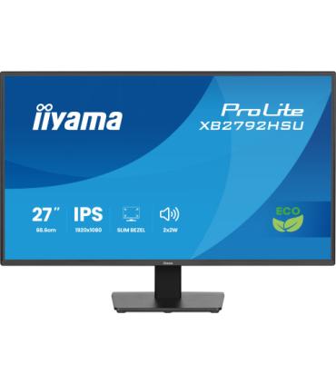 MONITOR IIYAMA, 27 PULGADAS, PROLITE, IPS PANEL TECHNOLOGY, 1920X1080, 120HZ, MATE NEGRO