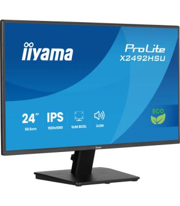 MONITOR IIYAMA PROLITE, 24 PULGADAS, 60.5CM, IPS PANEL TECHNOLOGY, 1920X1080, 120HZ, MATE NEGRO