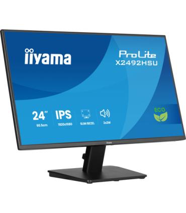 MONITOR IIYAMA PROLITE, 24 PULGADAS, 60.5CM, IPS PANEL TECHNOLOGY, 1920X1080, 120HZ, MATE NEGRO