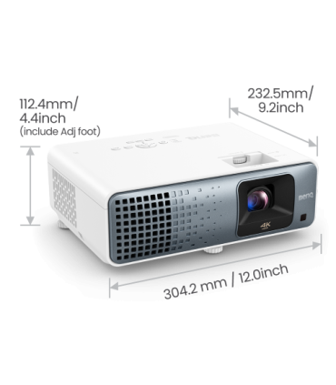 BenQ TK710 Proyector de alcance estándar 3200 lúmenes ANSI DLP UHD 4K (3840x2160) 3D Negro, Blanco