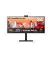 LG 34BA85QE-B pantalla para PC 86,4 cm (34") 3440 x 1440 Pixeles Wide Quad HD LCD Negro