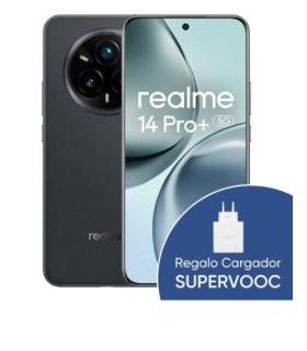 REALME 14 PRO+ 5G 512GB 12GB SUEDE GREY INT NFC + SUPERVOOC 120W POWER ADAPTER WHITE