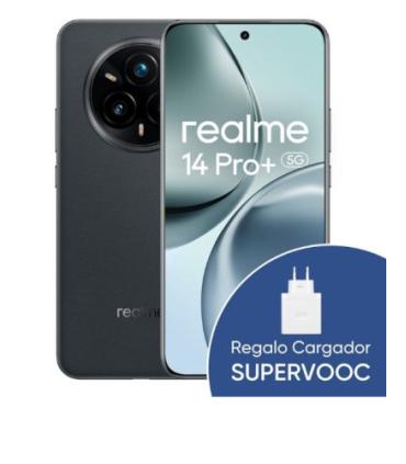 REALME 14 PRO+ 5G 512GB 12GB SUEDE GREY INT NFC + SUPERVOOC 120W POWER ADAPTER WHITE